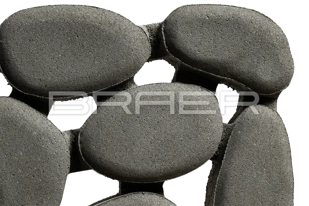 Газонная решётка Braer Грин Галет, Серый, h=80 мм