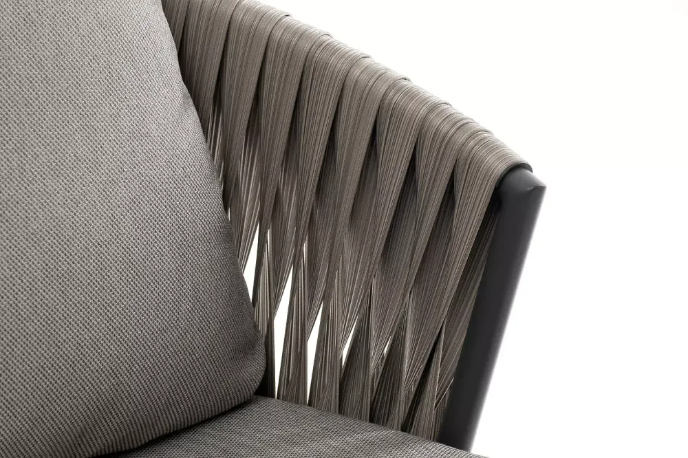 "Флоренция" кресло из искусственного ротанга, цвет графит