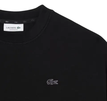 Женская Кофта теннисная Lacoste Oversized Double Face Jersey - black
