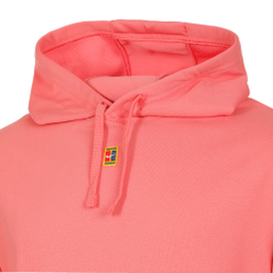 Мужская кофта теннисная Nike Dri-Fit Court Heritage Fleece Hoody Men - Coral