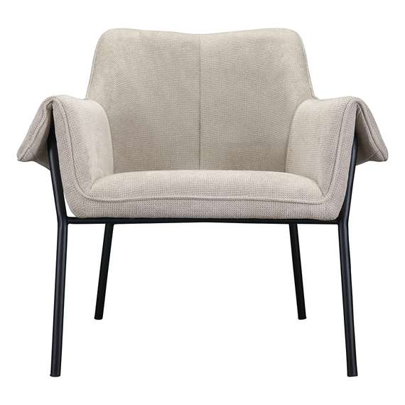 Кресло Aline серо-бежевый шенилл