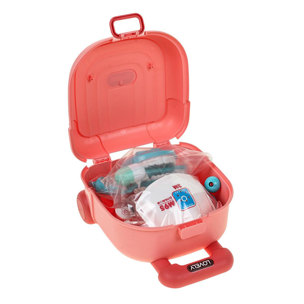 Набор доктора, чемодан на колесах с ручкой, 616-184