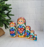 Матрешка 5м 15см нижегородская роспись, интерьерная