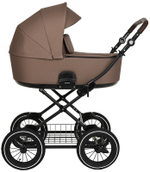 Детская коляска Roan Bass Next Classic d12 3 в 1 с автокреслом Avionaut Silver Black RCL265/1 Raisin Mood