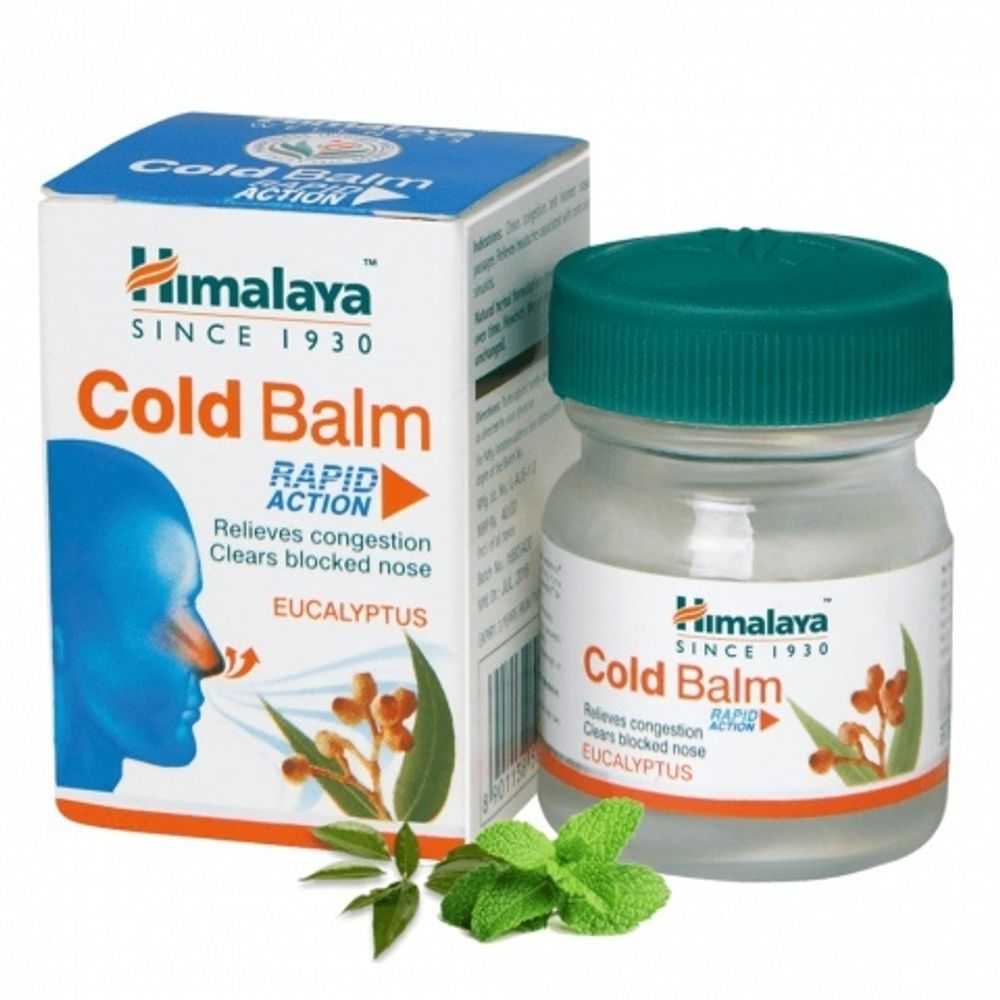 Бальзам Himalaya Cold Balm Rapid Action Eucalyptus с маслом эвкалипта 10 г