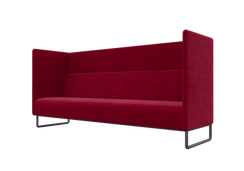 Bronks Диван трехместный BROS-3 Teddy 644/Металл Черный 2100*760*1180