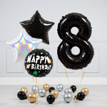 40"/102 см Цифра "8", Черный, 1 шт. Grabo (БГ-60)