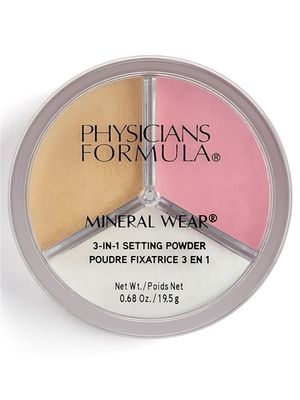 PHYSICIANS FORMULA Пудра рассыпчатая 3 в 1 Mineral Wear 3-in-1 Setting Powder, 19.5 г