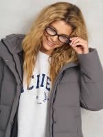 Куртка зимняя удлиненная с капюшоном