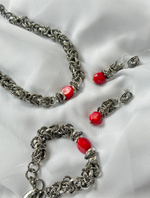 HMG 1131 Коралл Серьги Византия