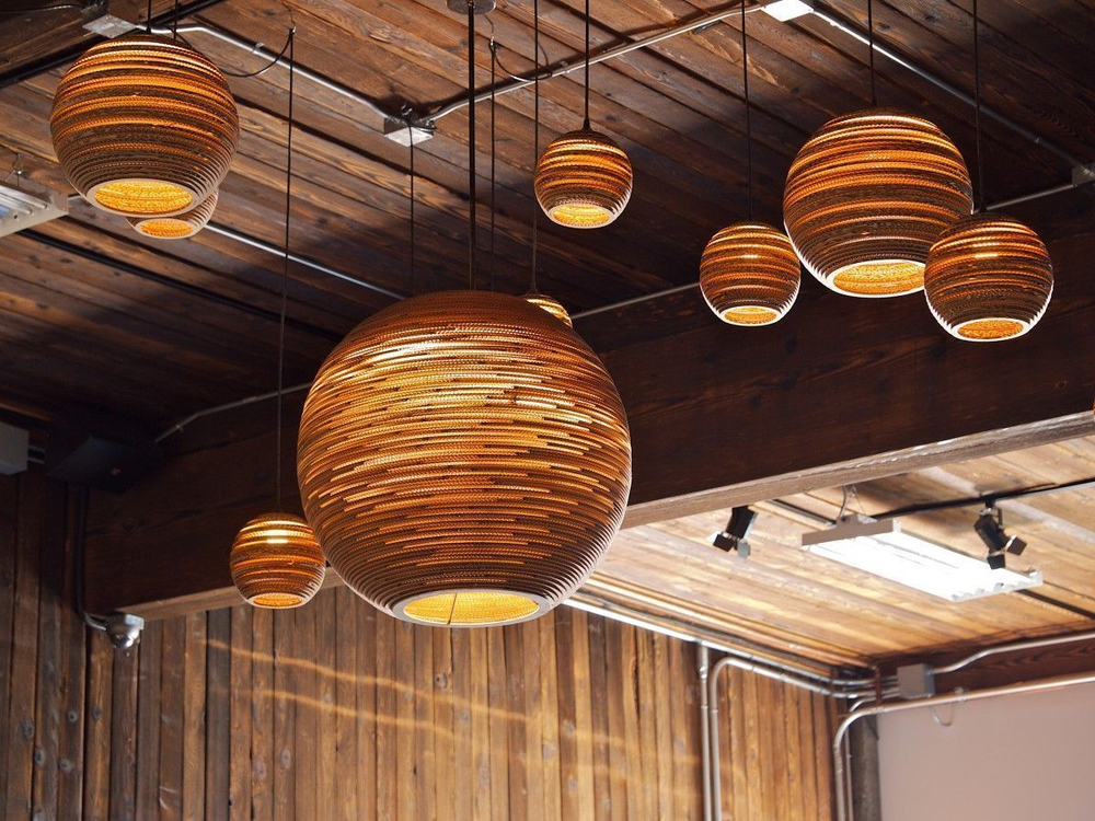 Подвесной дизайнерский светильник Bucket Scraplight by Graypants D38