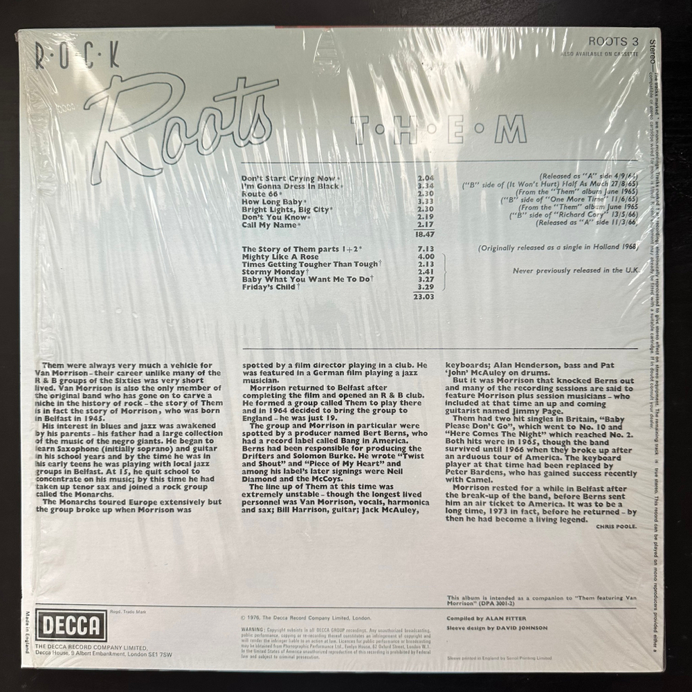 Them- Rock Roots (Англия 2012г.)