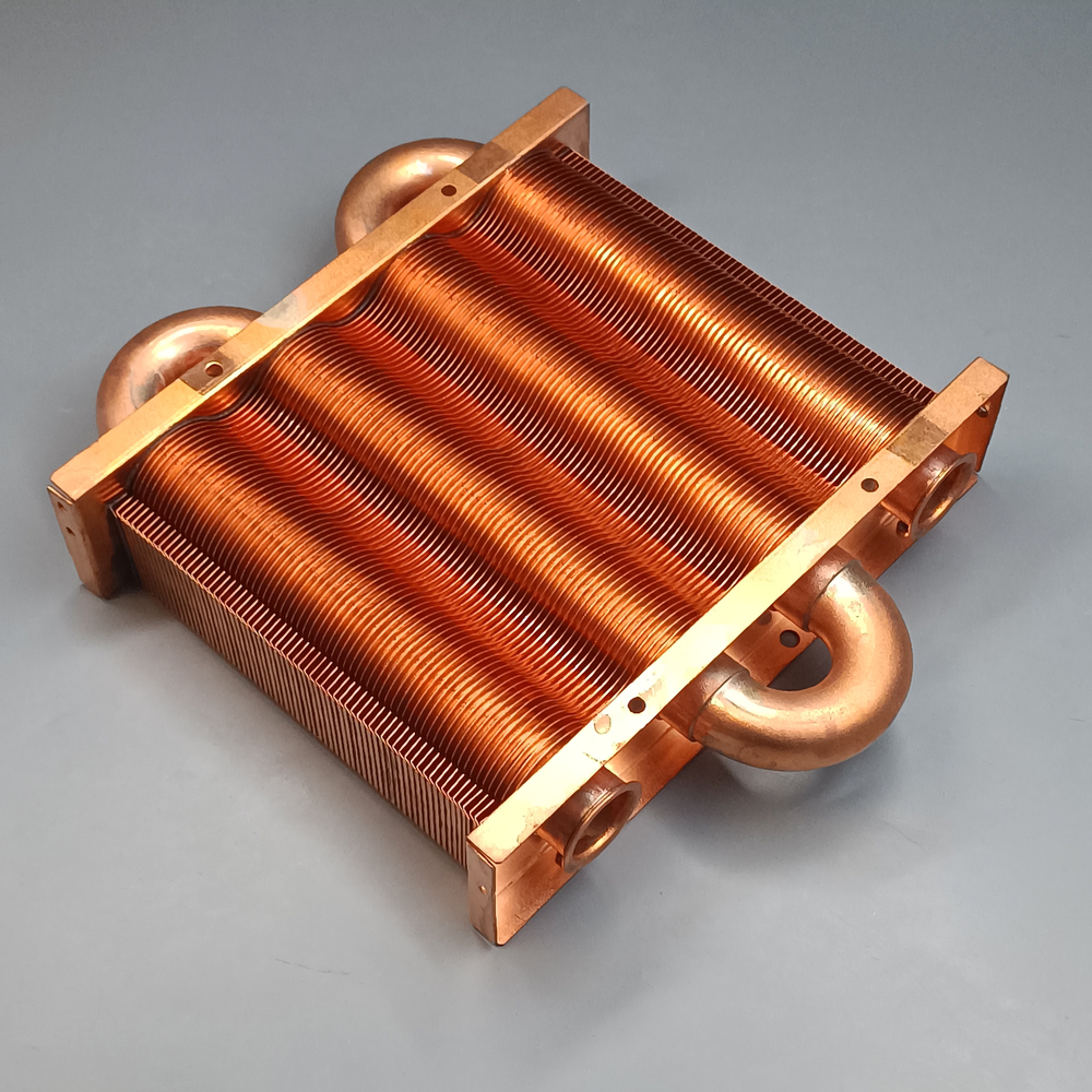 Теплообменник основной для котлов DAEWOO 100 MSC (67 ребер, 140 мм) арт. 3318111110