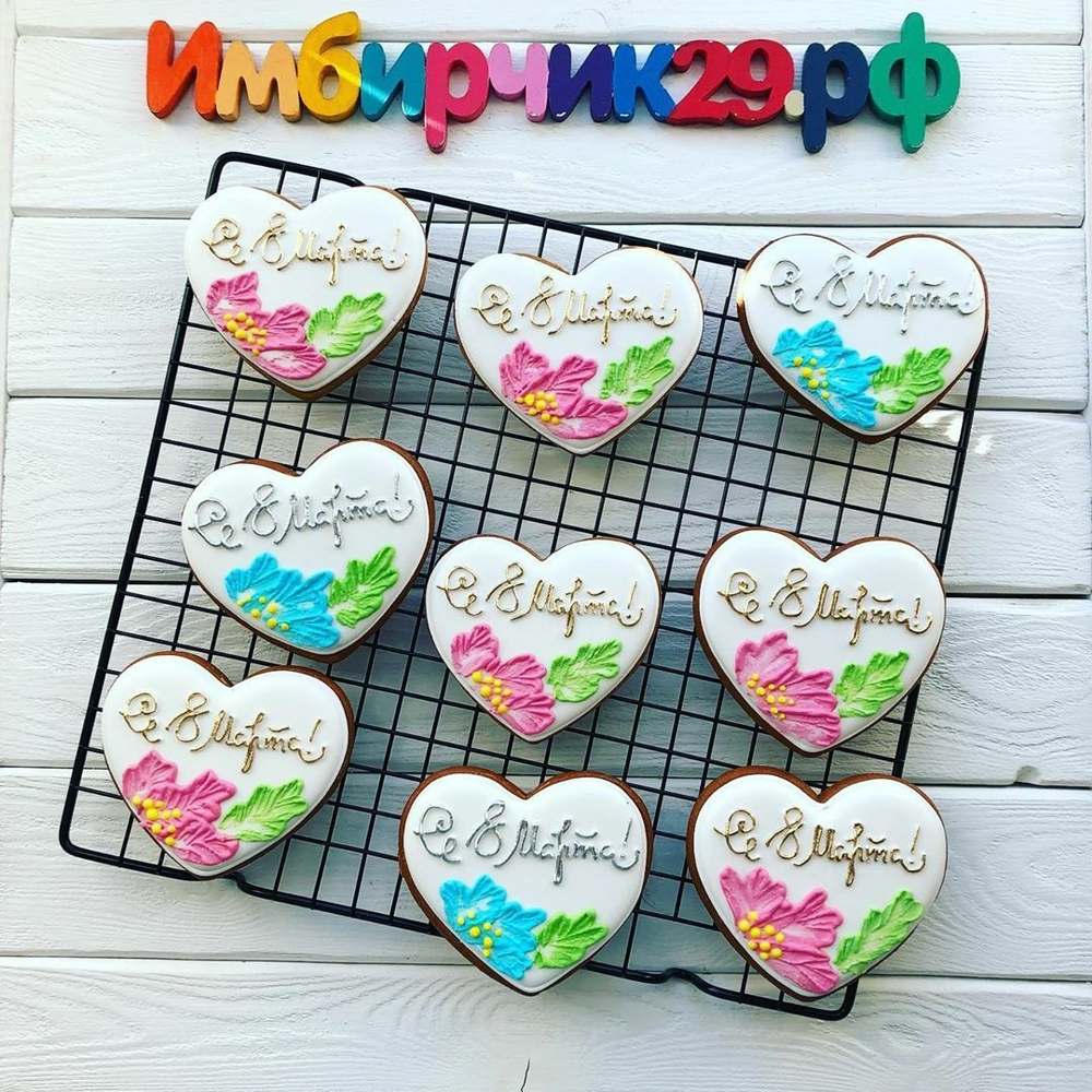 Имбирный пряник 8 марта