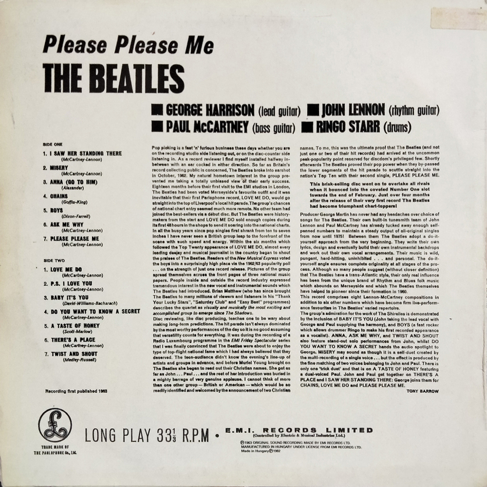 The Beatles / Please Please Me (LP)