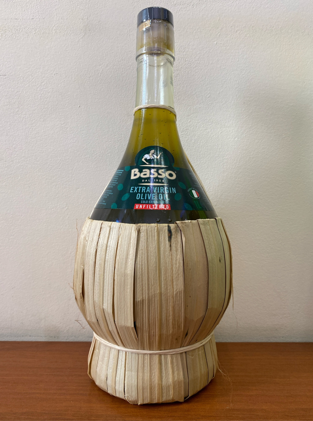 Оливковое масло BASSO Extra Virgin non filtrato, 1л, Италия