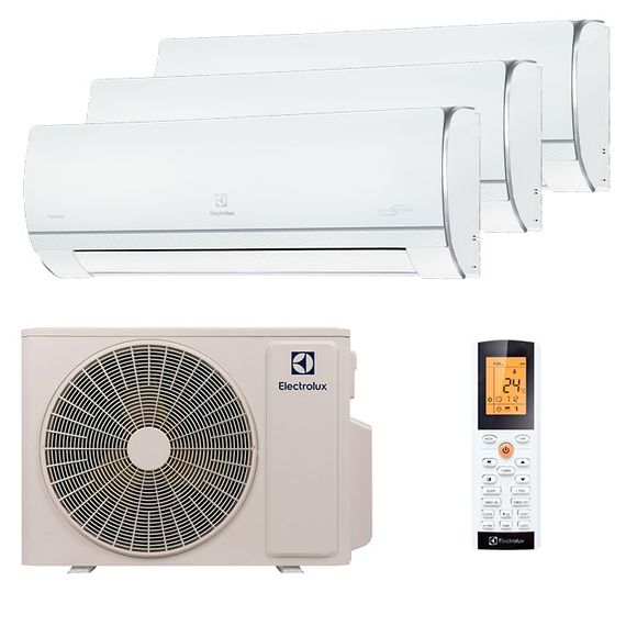 Мультисплит система на 3 комнаты Electrolux EACS/I-09HP FMI/N8_ERP_25Y x 3 / EACO/I-24 FMI-3/N8_ERP