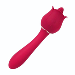 Розовый вибромассажер Rose Pro 6 - 21,4 см. (Цвет: розовый)