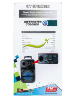 Портативная колонка WIRELESS SPEAKER KTS 1076 Bluetooth, с микрофоном для караоке, FM, MP3 и подсветкой