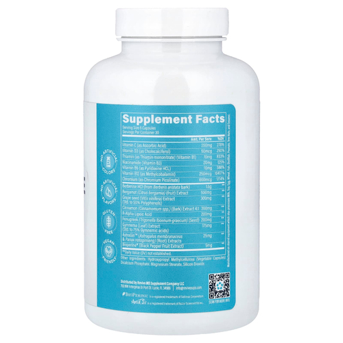 Revive, глюкоза, 180 вегетарианских капсул