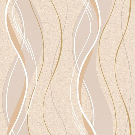 Обои в бобинах 0.53х200м Импульс бежевый
