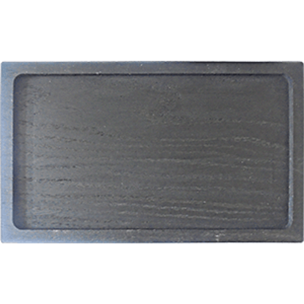 Доска для подачи прямоугольная без ручки с выемкой;дуб;H=25,L=250,B=150мм;черный