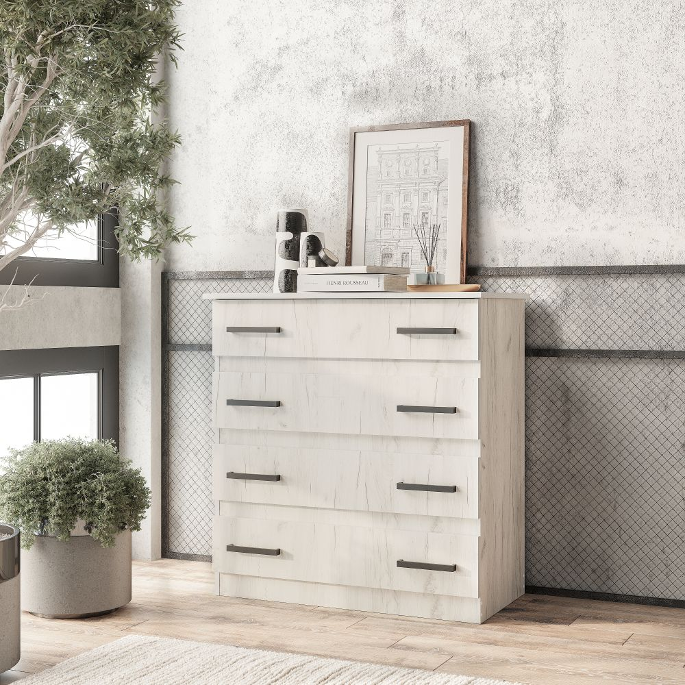 Комод Стандарт 6 дуб крафт белый