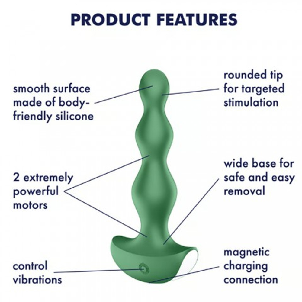 Виброплаг Satisfyer Lolli-Plug 2 зеленый