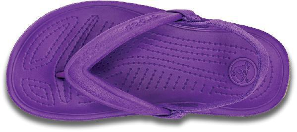 Шлепанцы Детские Crocs Retro Slingback Flat Neon Purple / Iris