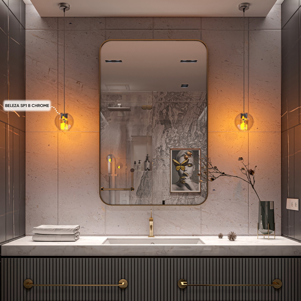 Светильник подвесной Crystal Lux BELEZA SP1 B CHROME