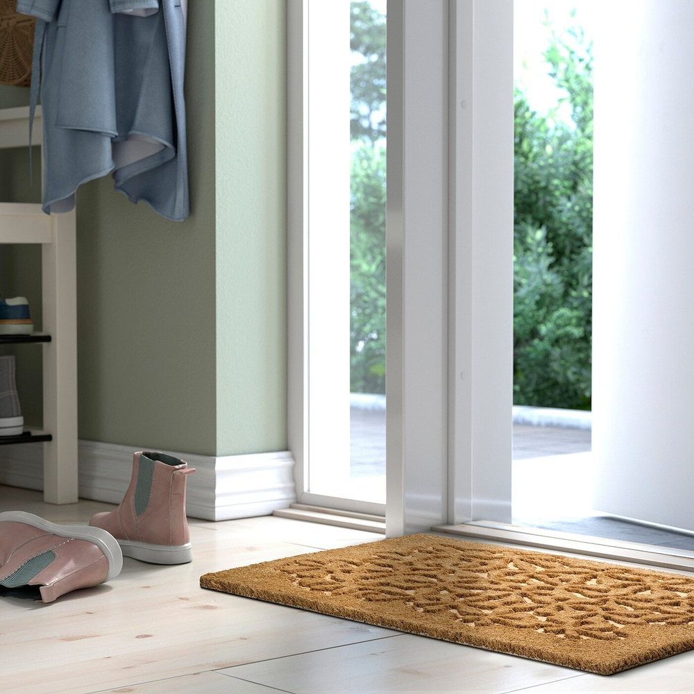 Придверный коврик IKEA HANGBRO (ХЭНГБРО), Кокосовое волокно, Светло-коричневый, 40x60 см