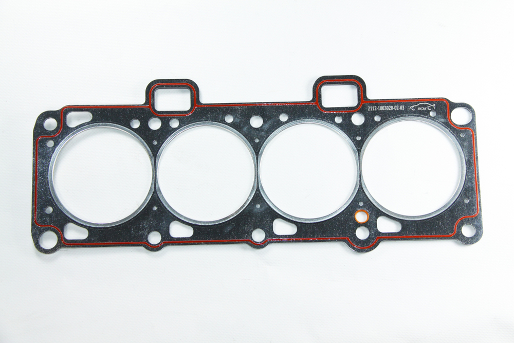 Прокладка ГБЦ ВАЗ 2112 (d=82 мм) с герм. 16кл. под ГБО металл (БЦМ)