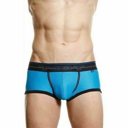 Мужские трусы хипсы синие в сетку TOOT Nylon Sport Hip Boxer TT00076