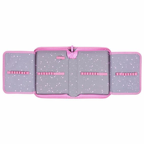 Penal \ Pencil case\ Пенал BRAUBERG, 1 отделение, 2 откидные планки, полиэстер, 21х14 см, 271514