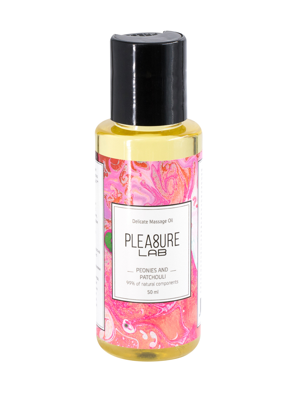 Массажное масло Pleasure Lab Delicate пионы и пачули, 50 мл