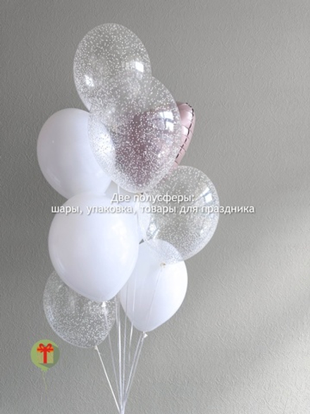 Фонтан из шаров Пыльная роза