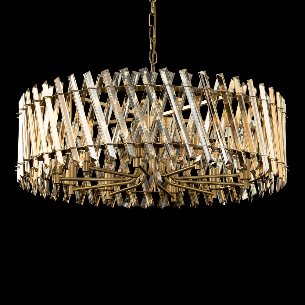 Citilux Ингвар CL334293 Люстра подвесная хрустальная Бронза