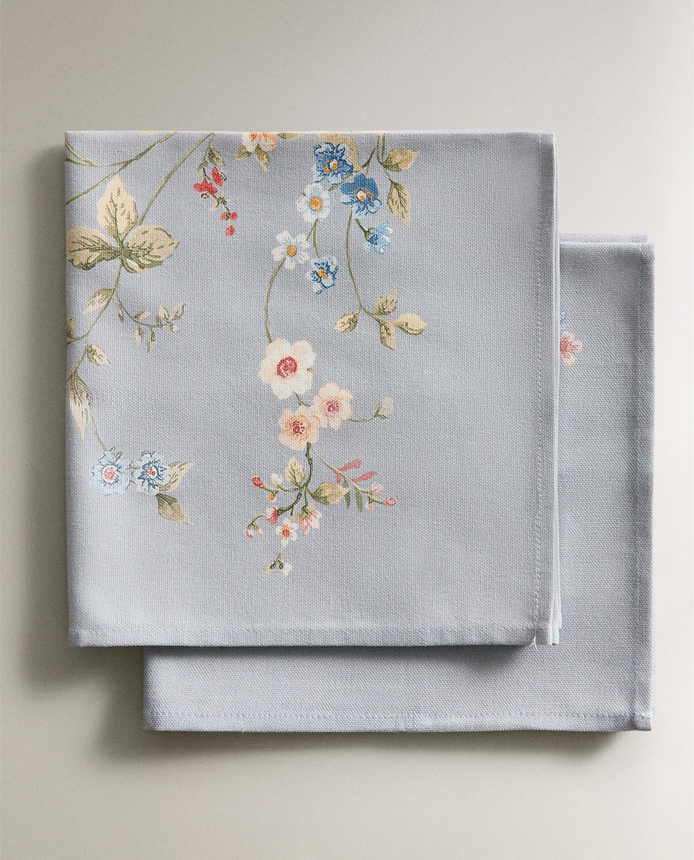 Zara Home столовая салфетка из хлопка, цветочный мотив, 45 45 см (комплект 2 шт.) · 6214/022