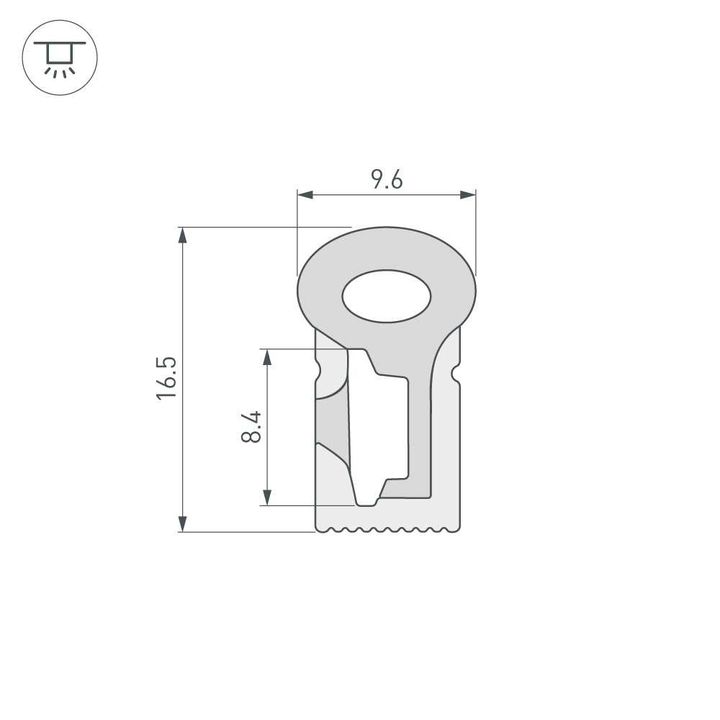 Профиль Arlight WPH-Flex-0817-Side-S8-20m White 041088