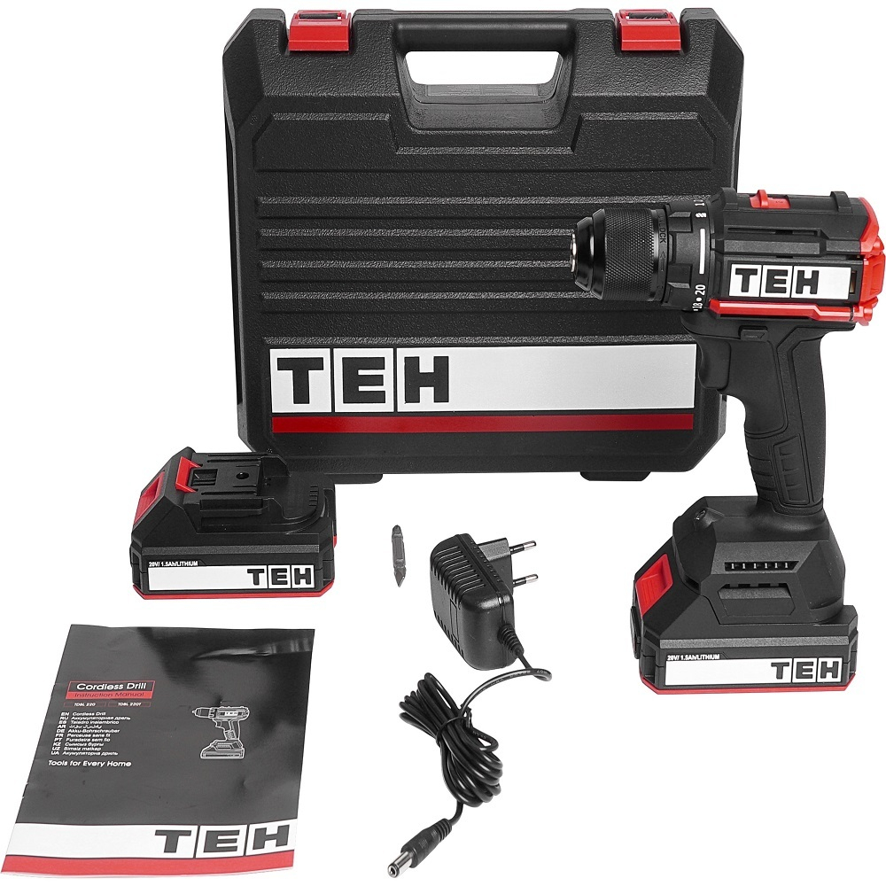 Аккумуляторная дрель TEH  TDBL220 20V