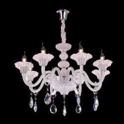 Citilux Ирида CL351180 Люстра стеклянная подвесная Белая