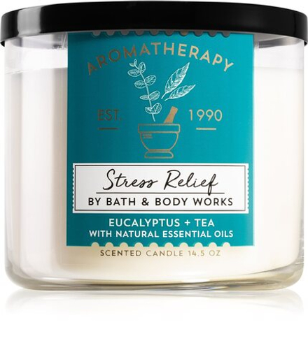 Bath & Body Works Aromatherapy Eucalyptus & Tea - ароматическая свеча /   411  g  / GTIN 667550989263