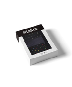 Мужские трусы слипы спорт Atlantic, набор 3 шт., хлопок, черные + графитовые, 3MP-175