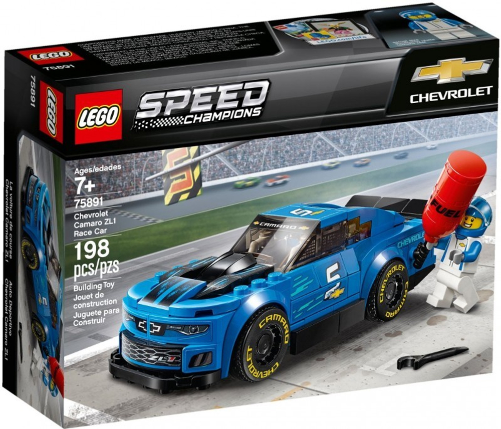 LEGO Speed Champions: Гоночный автомобиль Chevrolet Camaro ZL1 75891 — Chevrolet Camaro ZL1 Race Car — Лего Спид чампионс Чемпионы скорости