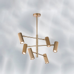 718263 Люстра ROMA 6х28W GU10 (led) ШАМПАНЬ