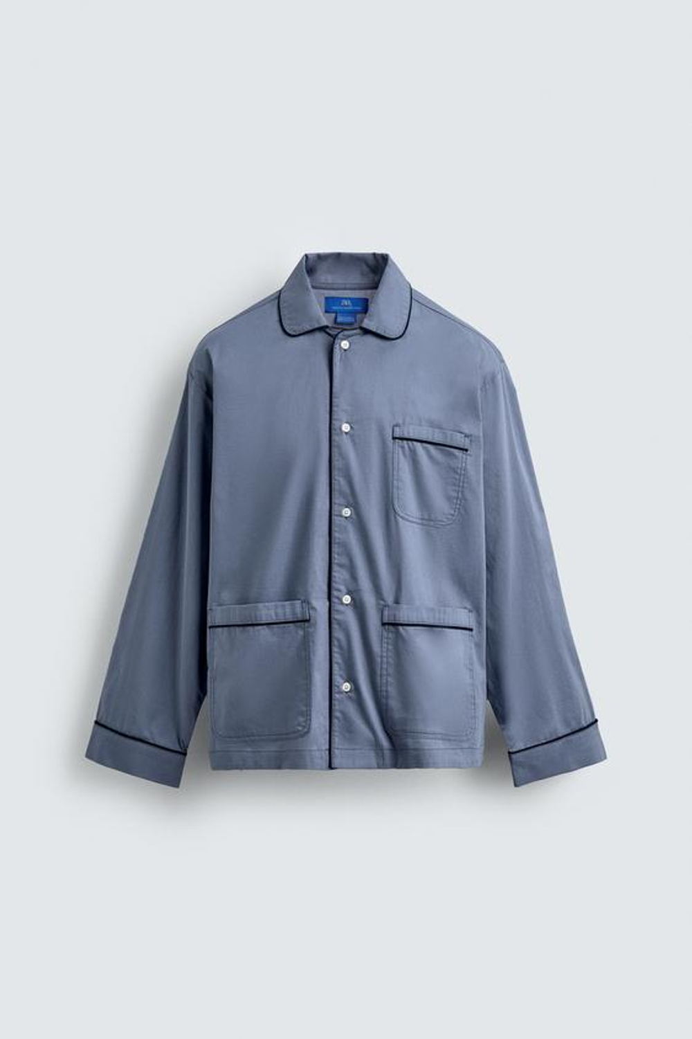 ZARA Х AARON LEVINE ПИЖАМНЫЙ КОСТЮМ С ШОРТАМИ, НЕБЕСНО-ГОЛУБОЙ