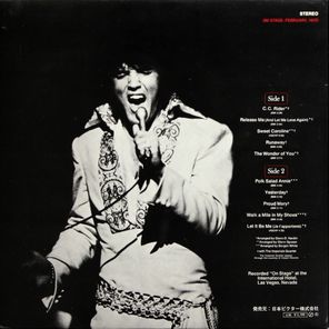 Elvis Presley / On Stage - February, 1970 (LP)