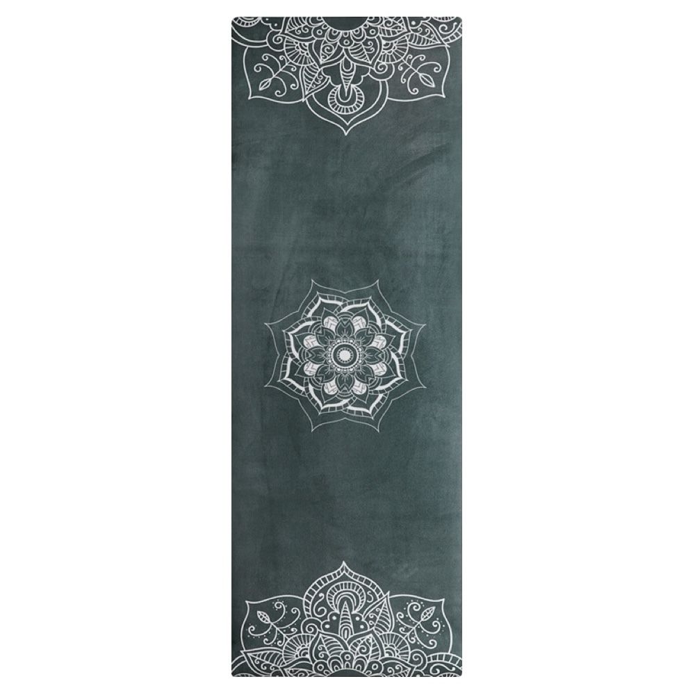 Тревел коврик для йоги Mandala Emerald 185*68*0,1 см из микрофибры и каучука