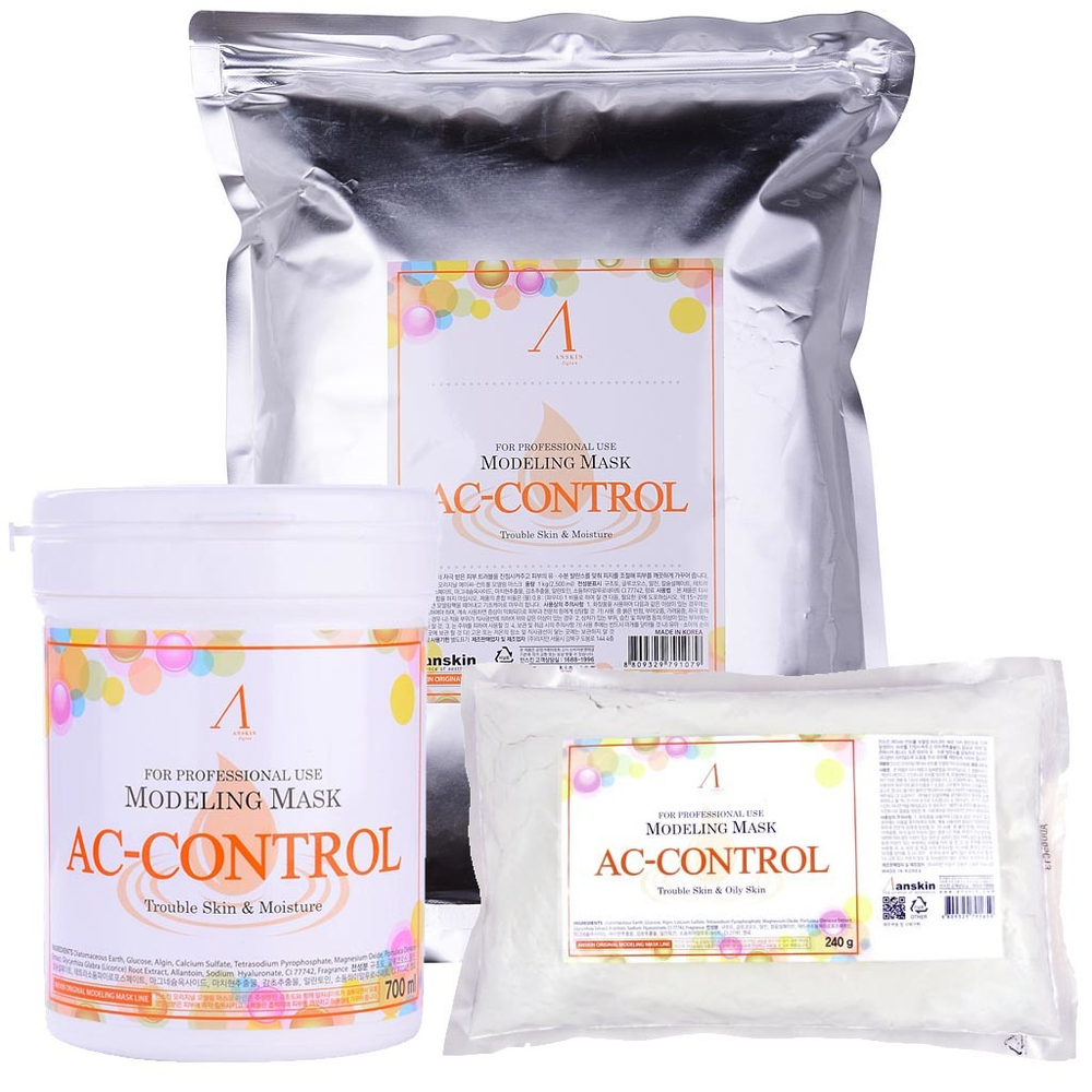 Anskin AC Control Modeling Mask маска альгинатная для проблемной кожи против акне