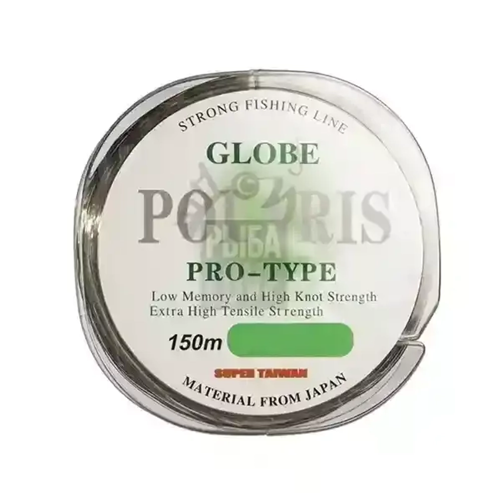 Леска GLOBE Polaris Pro-Type Black/Green 150м 0.30-0.60мм